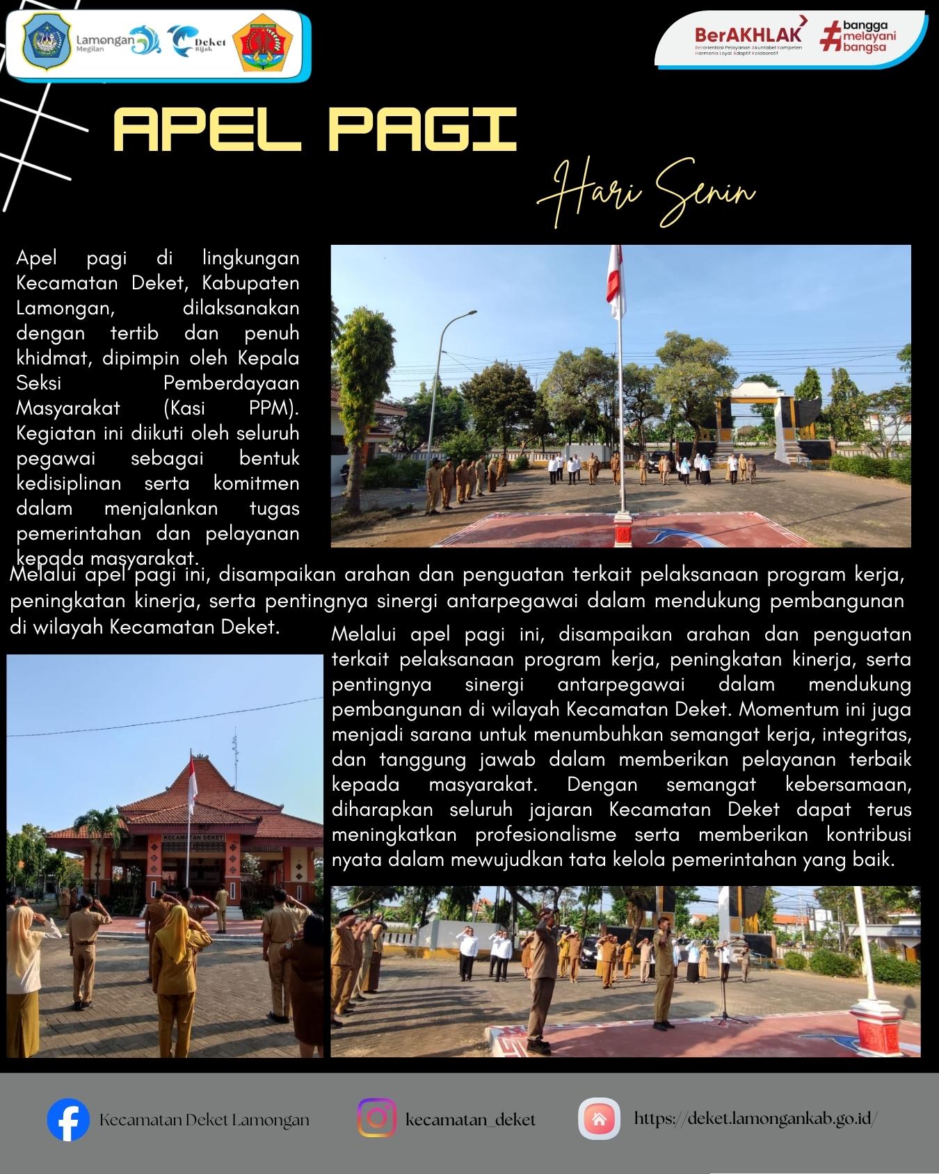 Foto: APEL PAGI HARI SENIN