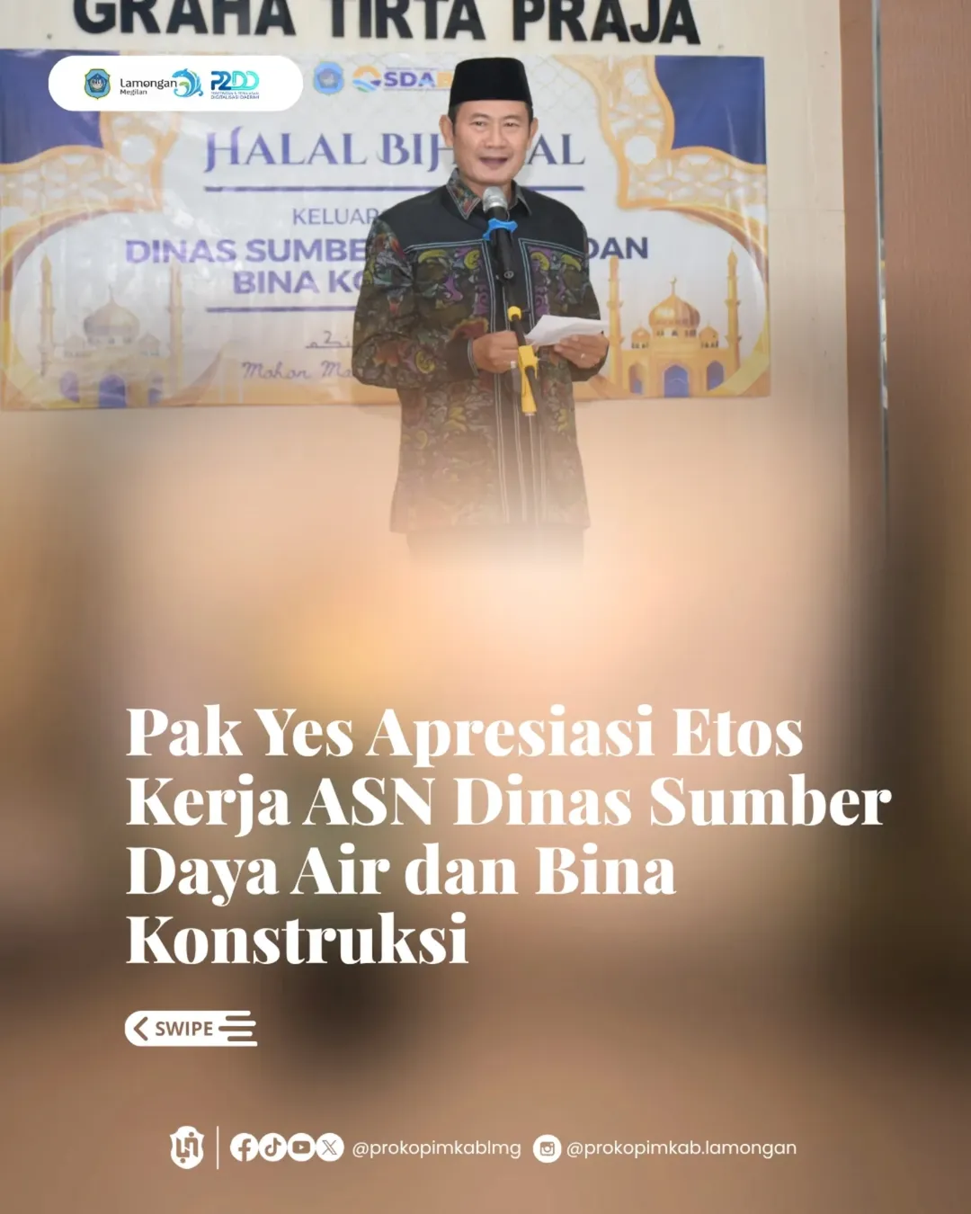 Foto: PAK YES APRESIASI ETOS KERJA ASN DINAS SUMBER DAYA AIR DAN BINA KONSTRUKSI