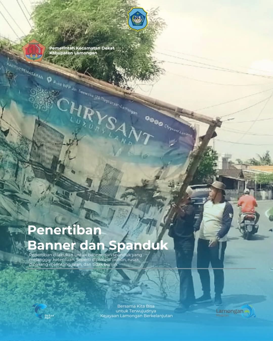 Tertibkan Banner dan Spanduk Pelanggar Ketentuan