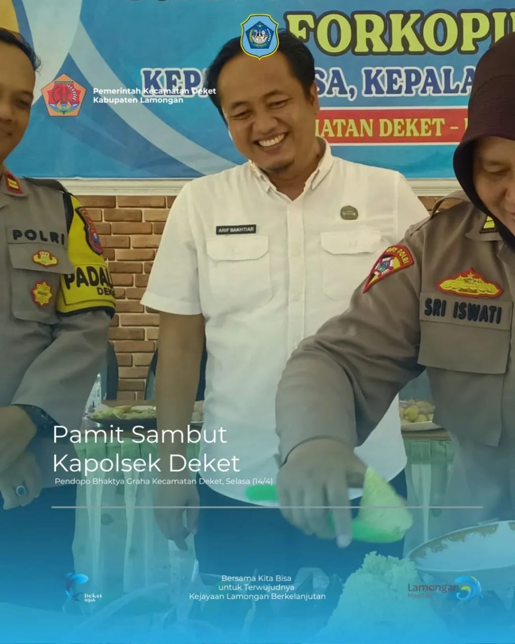 Pisah sambut Kapolsek Deket