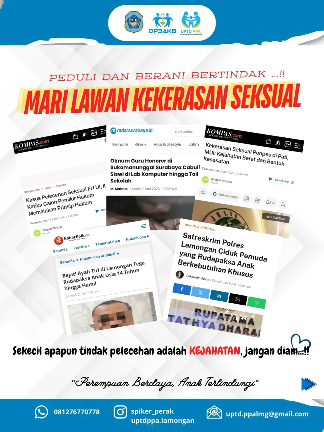 Foto: 🚨 Jangan diam saat melihat atau mengalami kekerasan seksual.
