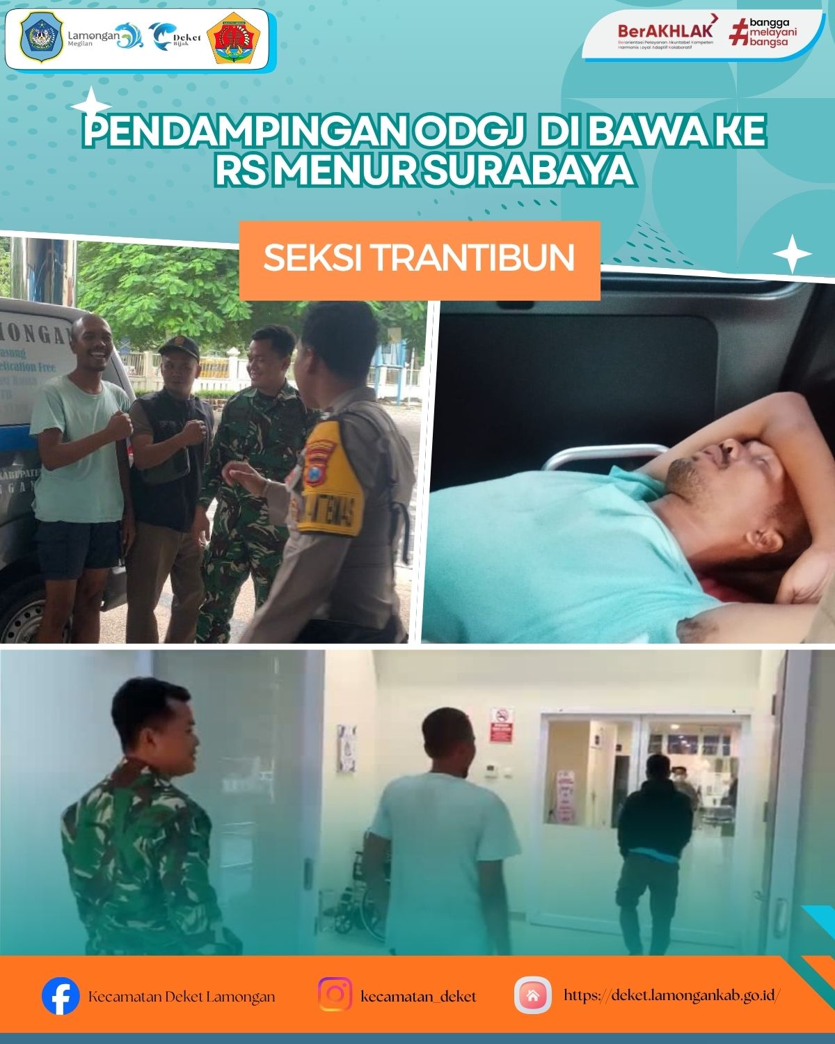 Foto: PENDAMPINGAN ODGJ DI BAWA KE RS MENUR SURABAYA