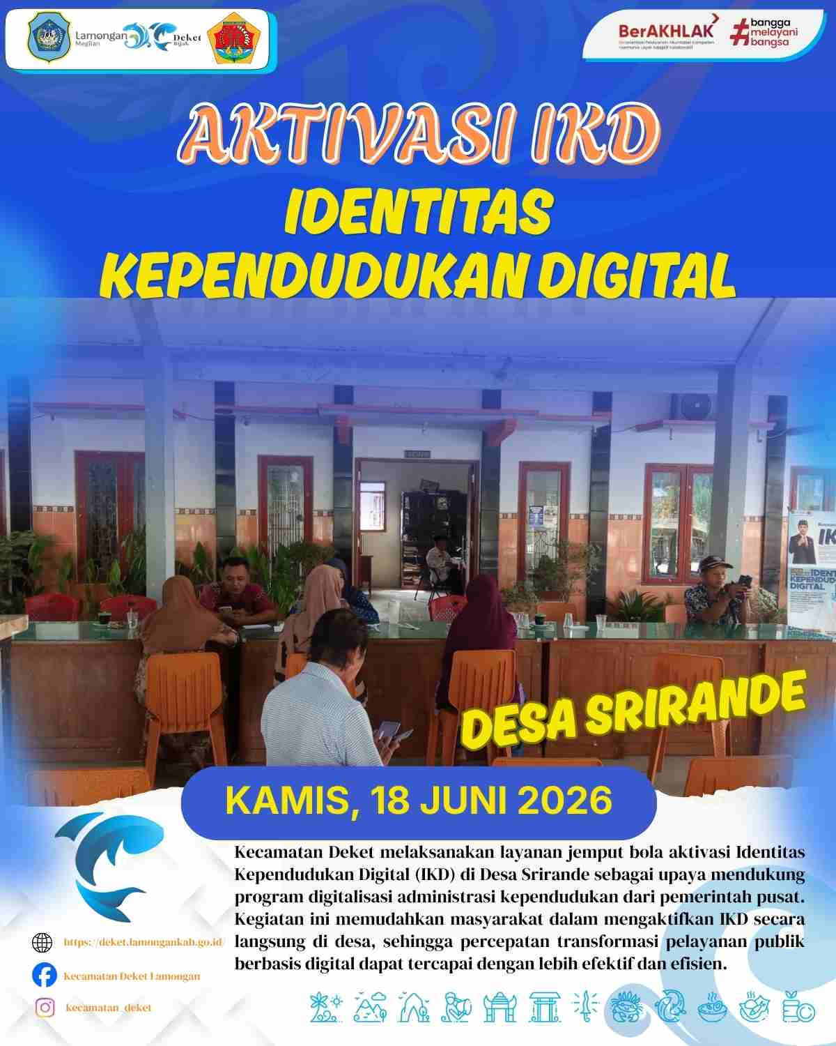 Foto: AKTIVASI IKD IDENTITAS KEPENDUDUKAN DIGITAL DI DESA SRIRANDE