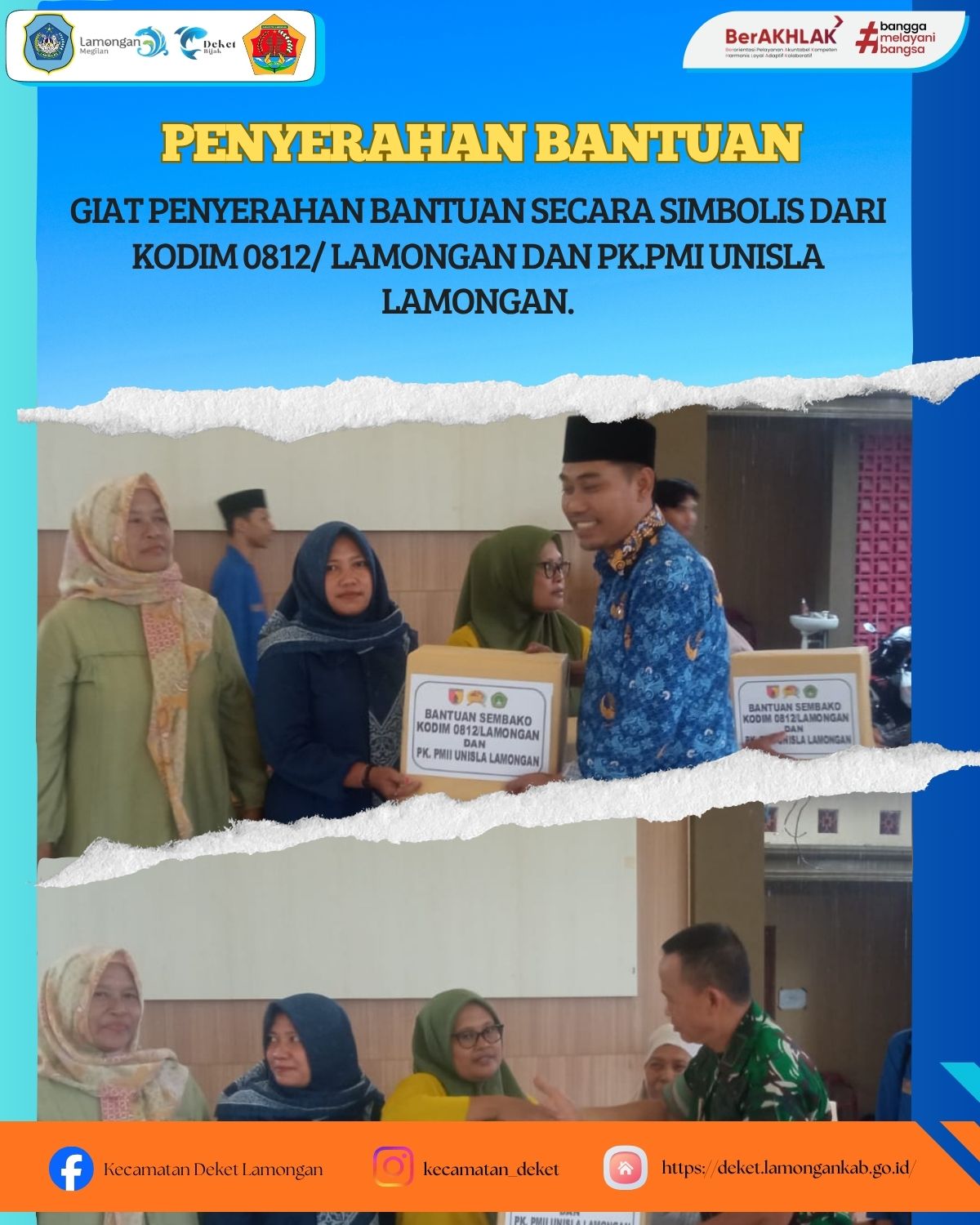 Foto: PENYERAHAN BANTUAN DI DESA LALADAN