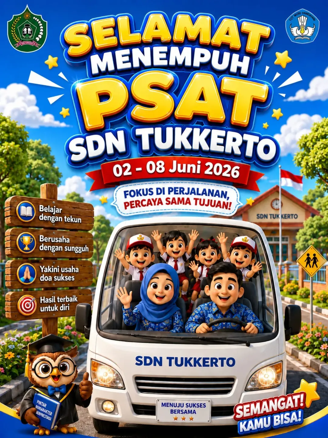 Foto: SEMANGAT MELAKSANAKAN PSAT UNTUK ANAK ANAK KELAS 1 SD KLS 5 TAHUN 2026
