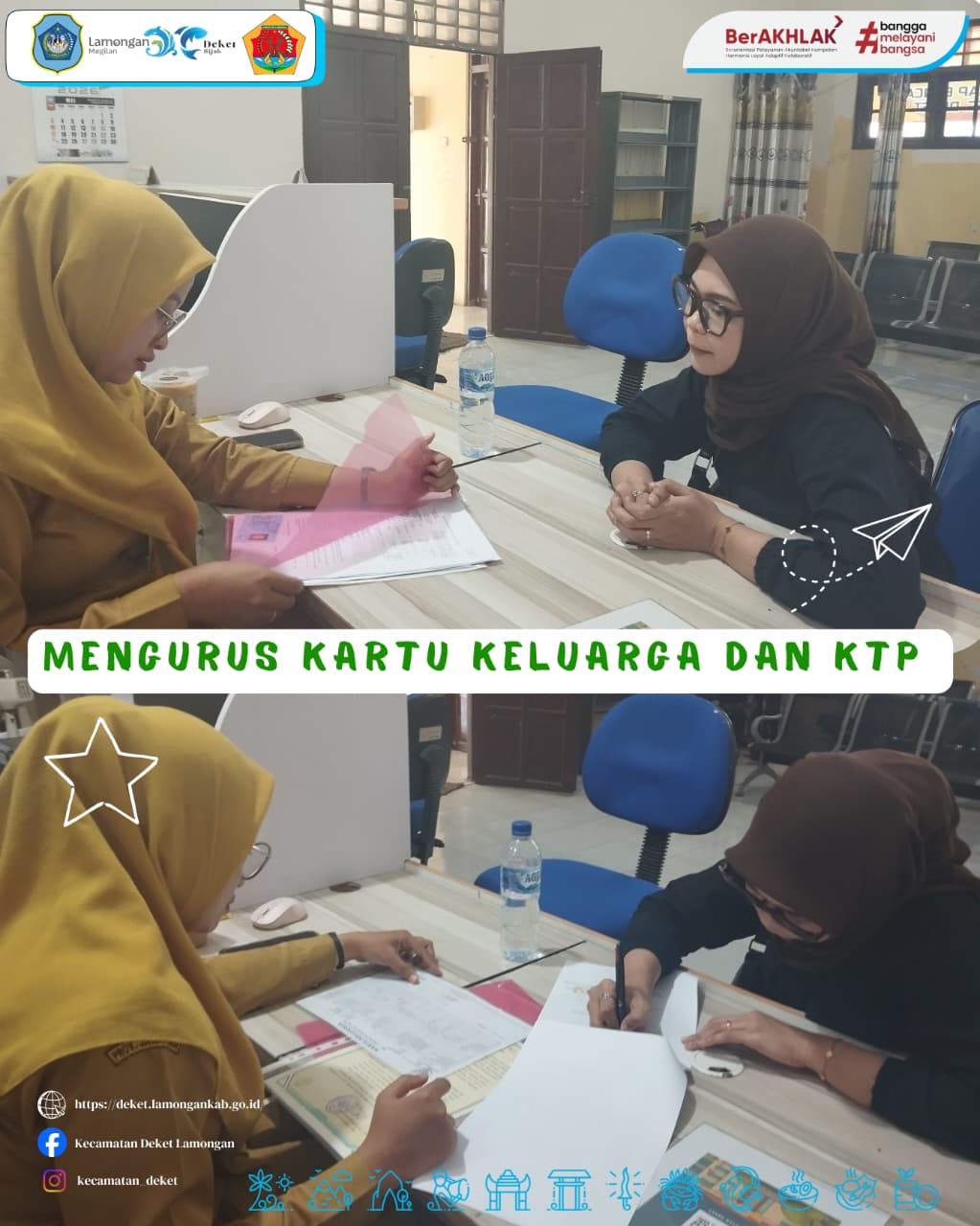 Foto: Pelayanan administrasi kependudukan di Kecamatan Deket terus hadir untuk membantu kebutuhan masyarakat 🤝✨