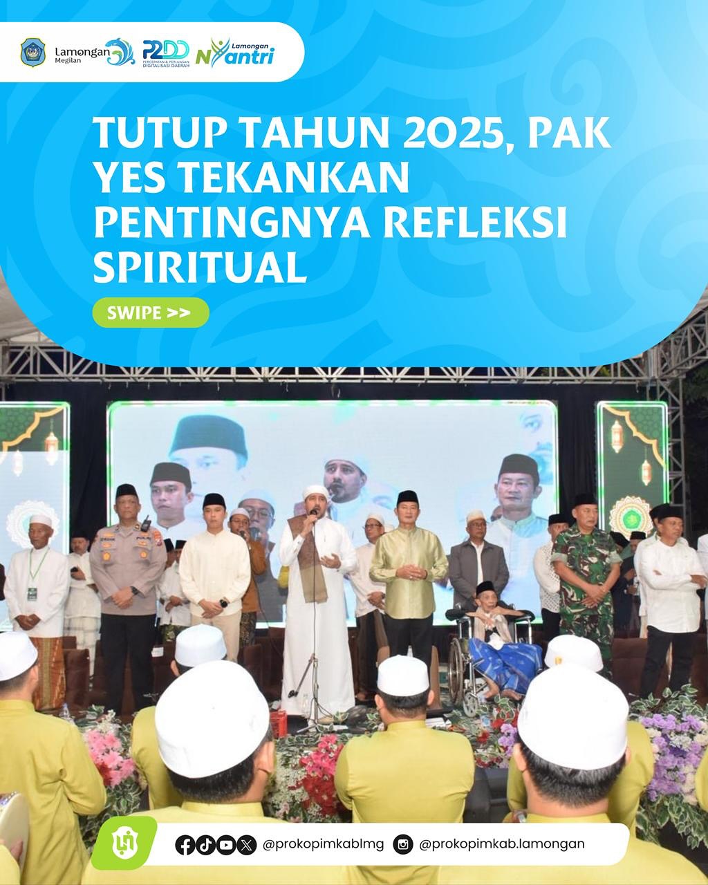 Foto: Tutup Tahun 2025, Pak Yes Tekankan Pentingnya Refleksi Spiritual