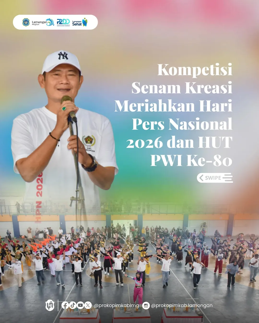 Foto: Kompetisi Senam Kreasi Meriahkan Hari Pers Nasional 2026 dan HUT PWI Ke-80