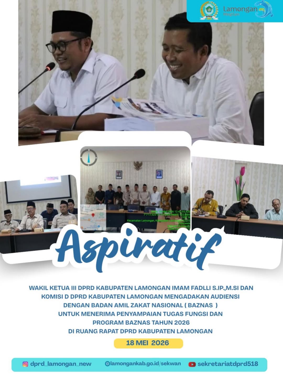 Foto: Wakil Ketua III DPRD Kabupaten Lamongan