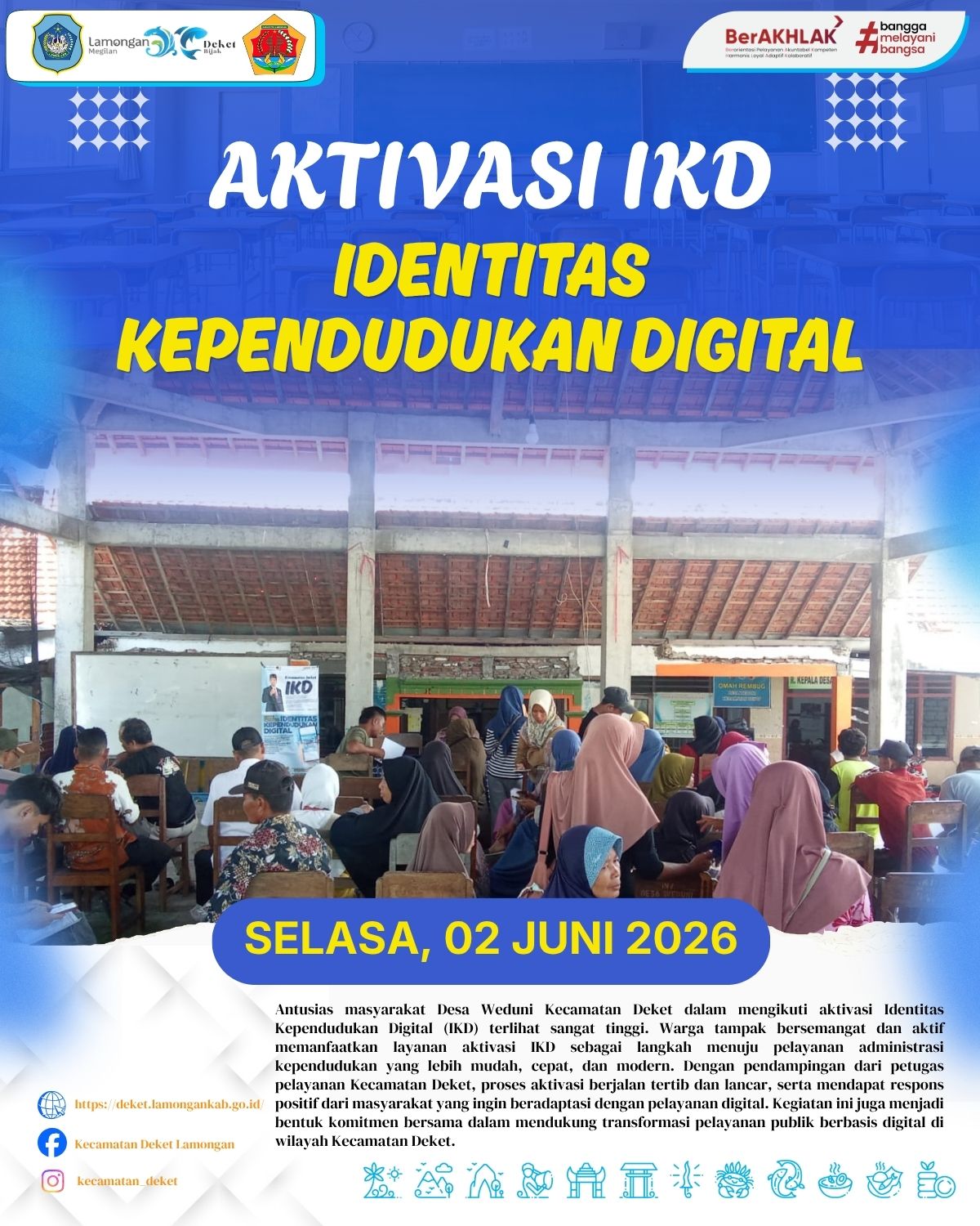 Foto: AKTIVASI IKD DESA WEDUNI