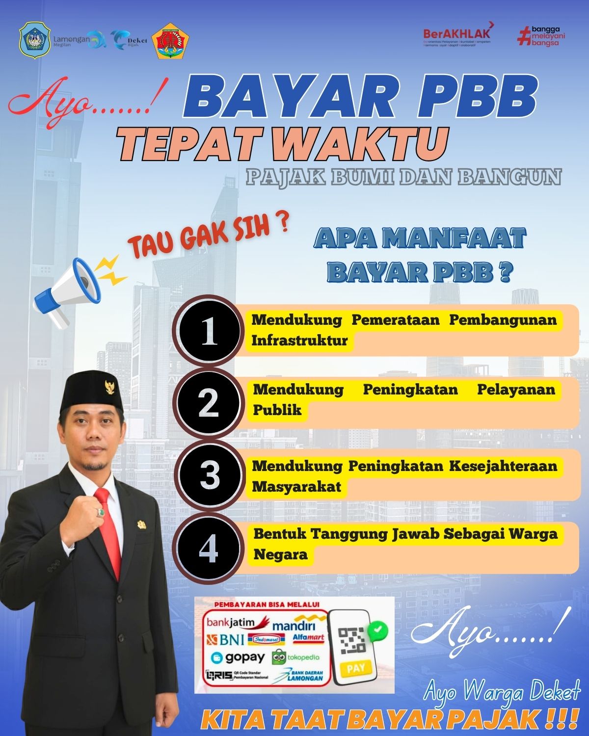 Foto: AYO BAYAR PAJAK, DEMI MASA DEPAN LEBIH BAIK