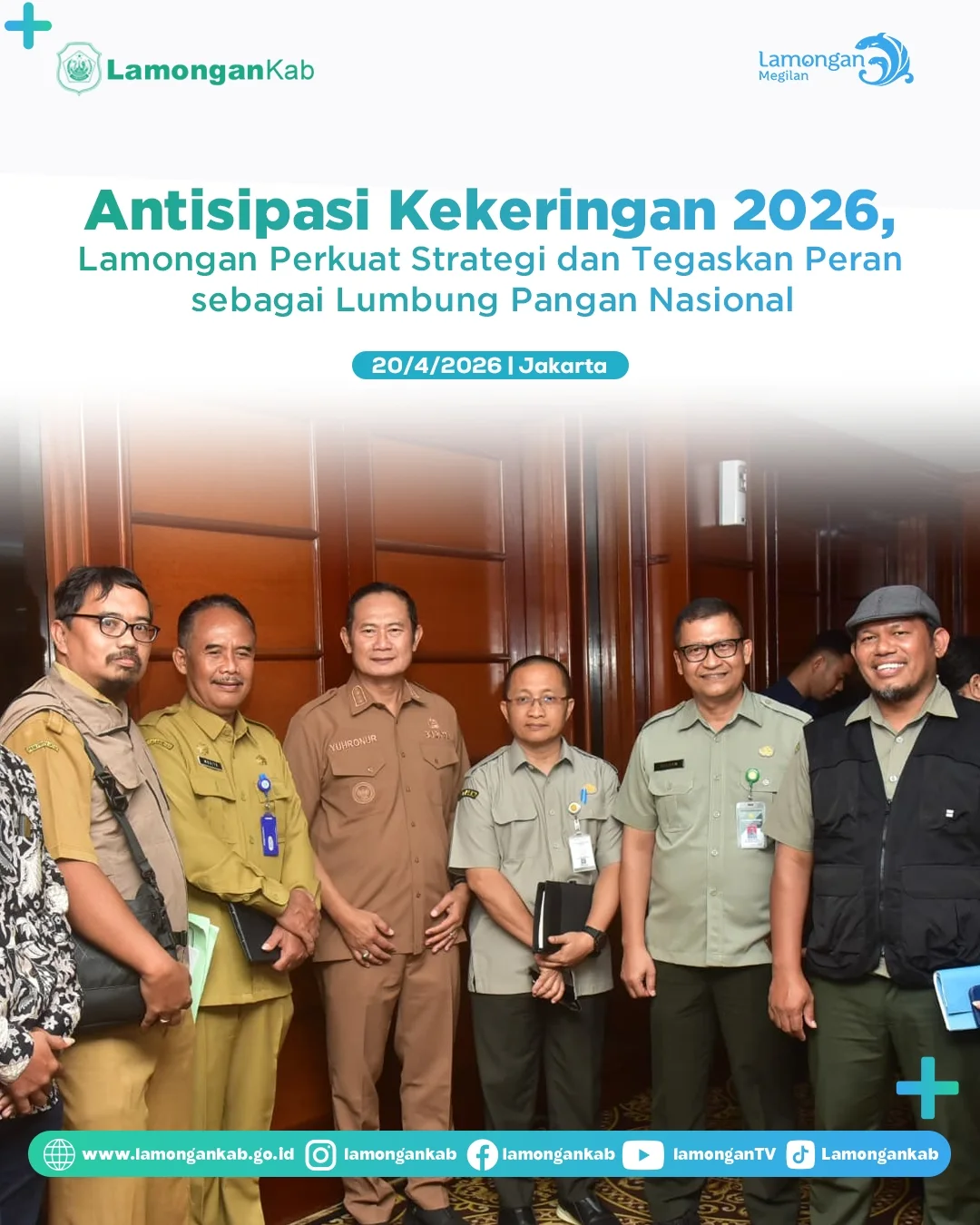 Foto: ANTISIPASI KEKERINGAN 2026, LAMONGAN PERKUAT STRATEGI DAN TEGASKAN PERAN SEBAGAI LUMBUNG PANGAN NASIONAL