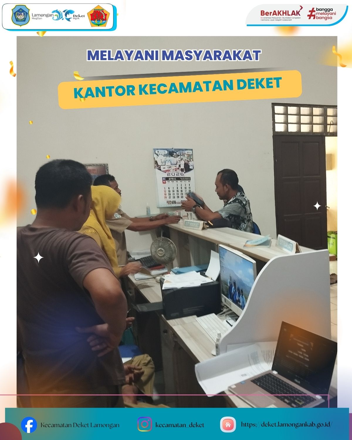 Foto: PELAYANAN PUBLIK DI KECAMATAN DEKET