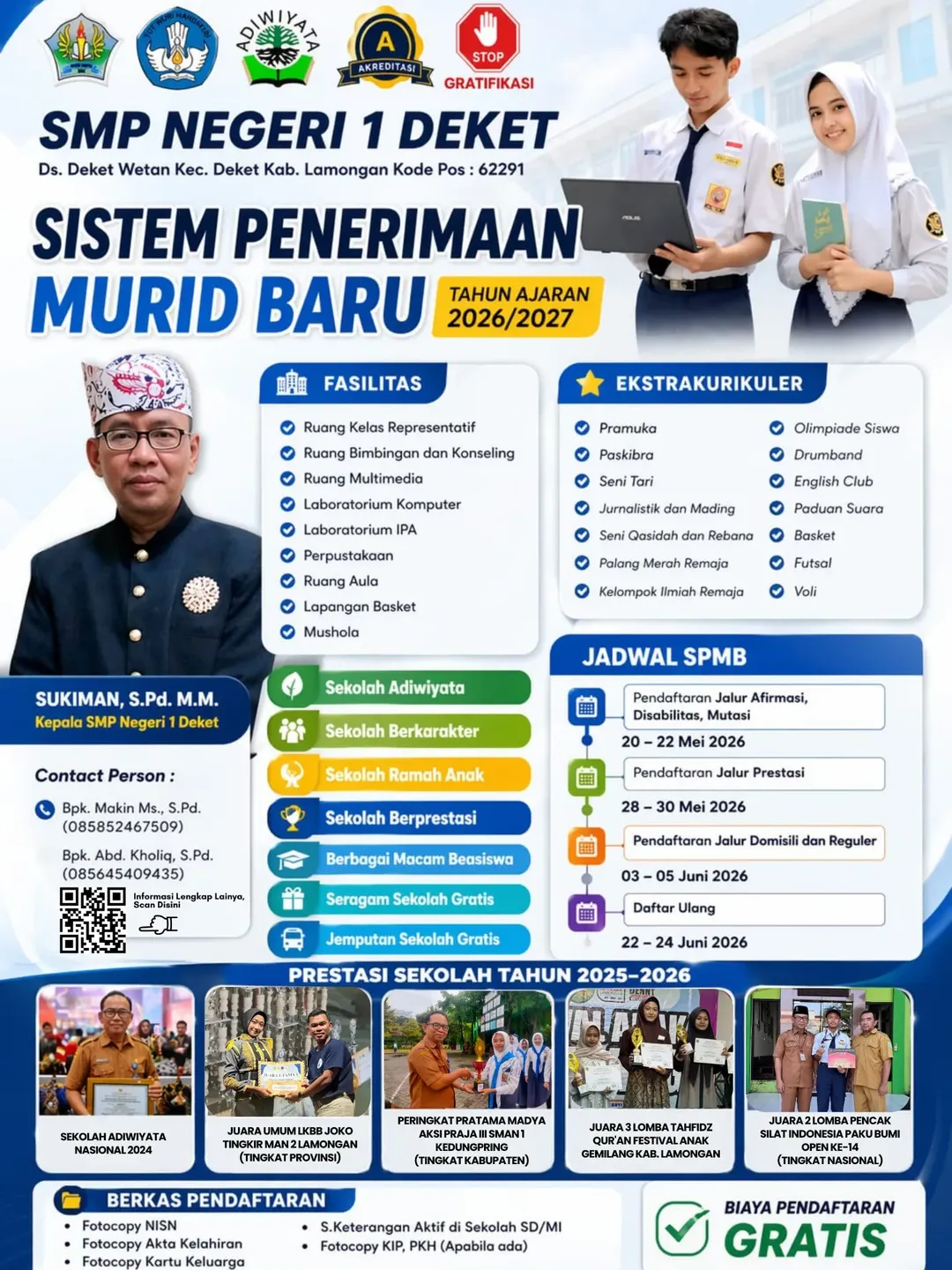Foto: SIAPKAN DIRIMU UNTUK MASA DEPAN GEMILANG DI SMPN 1 DEKET! ✨