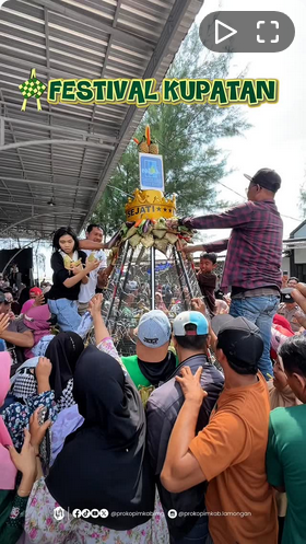 Foto: FESTIVAL KUPATAN YANG DIGELAR PEMERINTAH KABUPATEN LAMONGAN, SABTU (28/3), DI LAPANGAN TUNGGUL, KECAMATAN PACIRAN