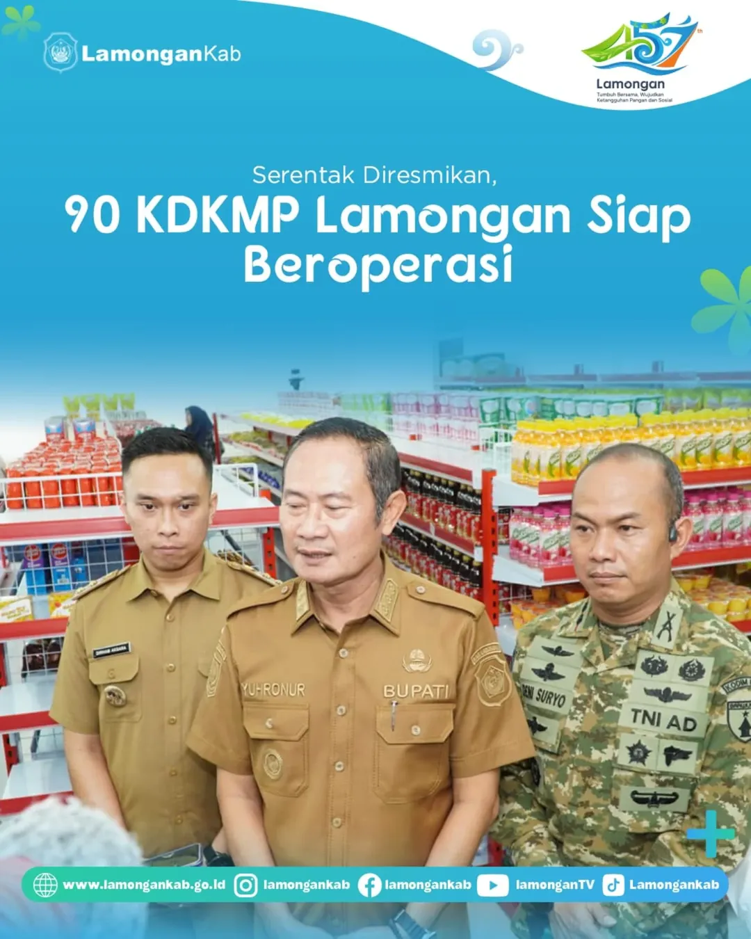 Foto: Serentak Diresmikan, 90 KDKMP Lamongan Siap Beroperasi