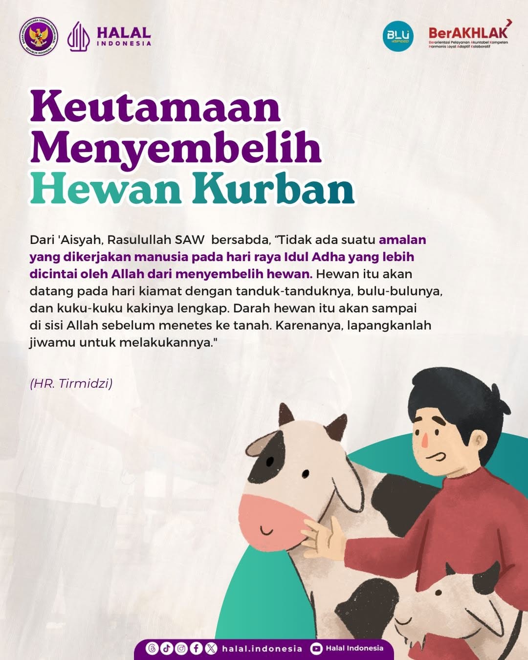 Foto: Iduladha menjadi momentum untuk meneguhkan keikhlasan, ketakwaan, dan kepedulian sosial melalui ibadah kurban.