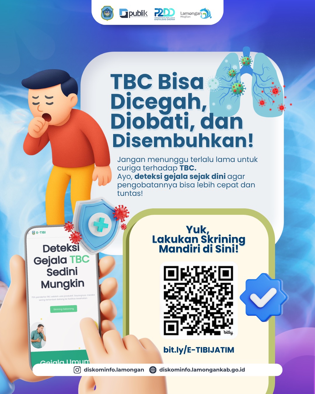 Foto: TBC dapat dicegah, diobati, dan disembuhkan! 💪