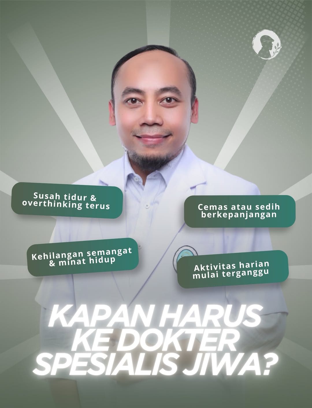 Foto: Sama seperti ke dokter lainnya, kesehatan mental juga perlu diperiksa saat mulai mengganggu aktivitas dan kualitas hidup.🤍