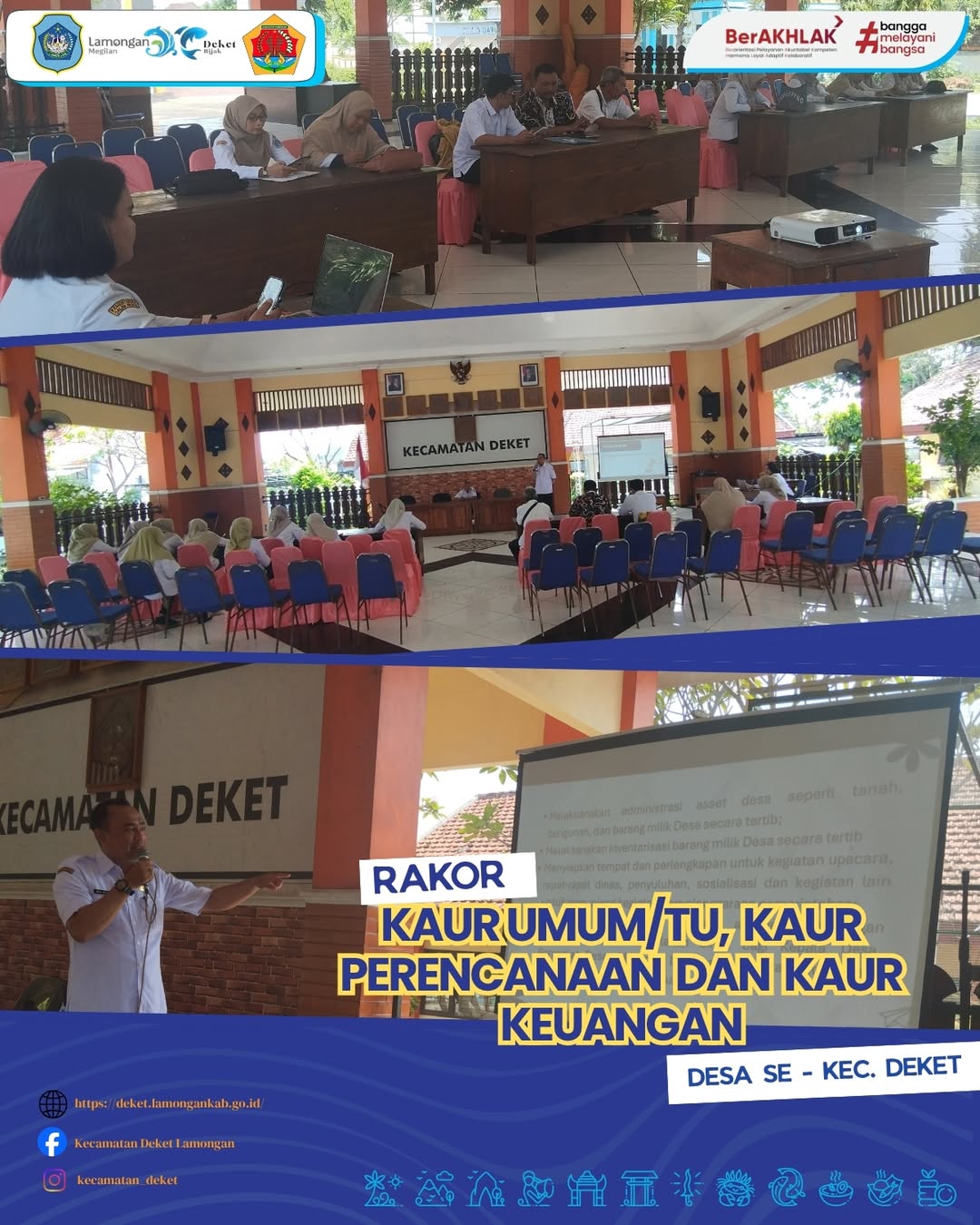 Foto: RAPAT KOORDINASI KAUR UMUM/TU, KAUR PERENCANAAN, DAN KAUR KEUANGAN DESA SE-KECAMATAN DEKET