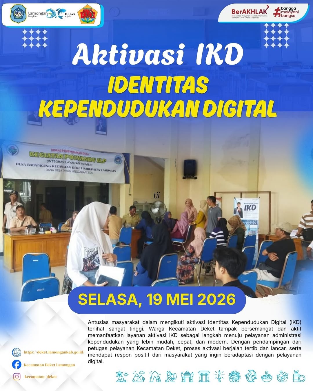 Foto: AKTIVASI IDENTITAS KEPENDUDUKAN DIGITAL (IKD) TERUS DILAKUKAN UNTUK MENDUKUNG PELAYANAN ADMINISTRASI KEPENDUDUKAN YANG LEBIH MUDAH, CEPAT, DAN MODERN