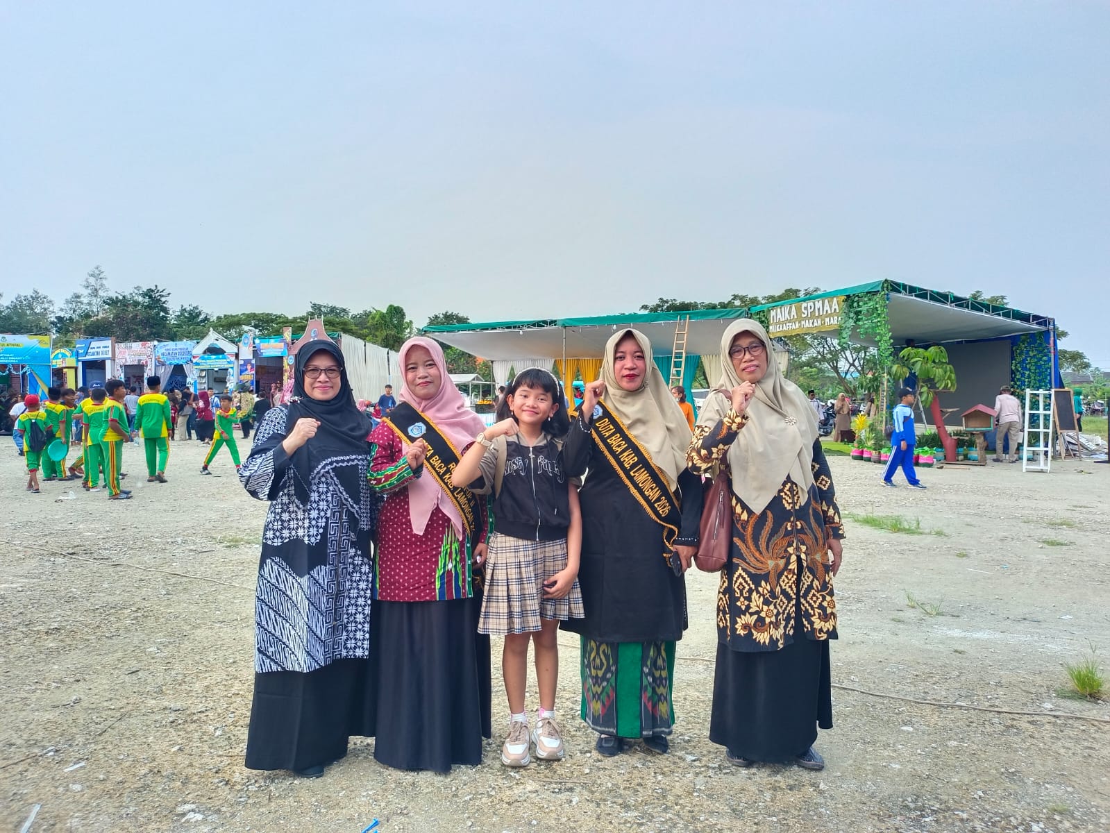 Foto: Arpusda Lamongan Hadiri Pembukaan Pameran Pendidikan di Lapangan Gajah Mada