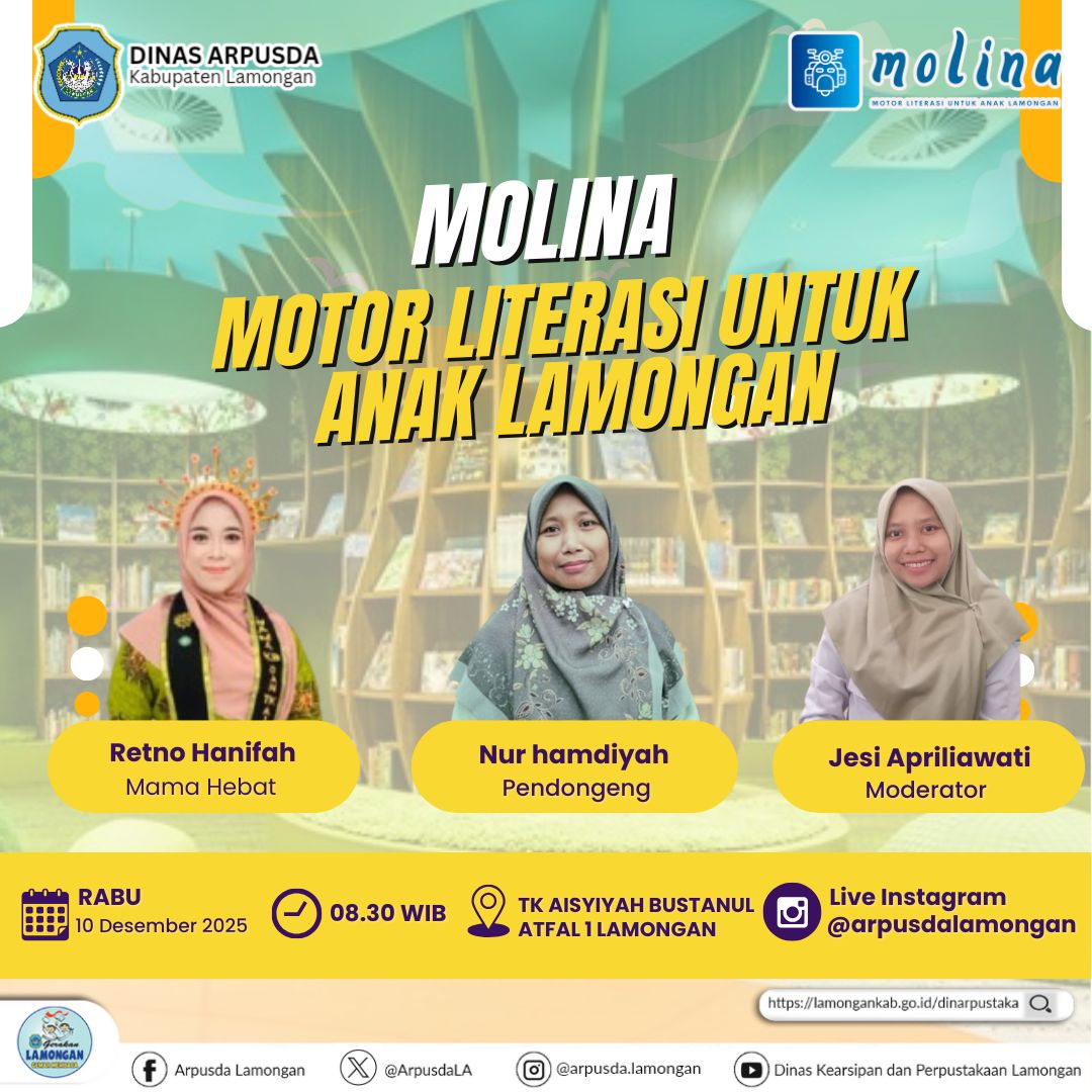 MOLINA (Motor Literasi untuk Anak Lamongan)