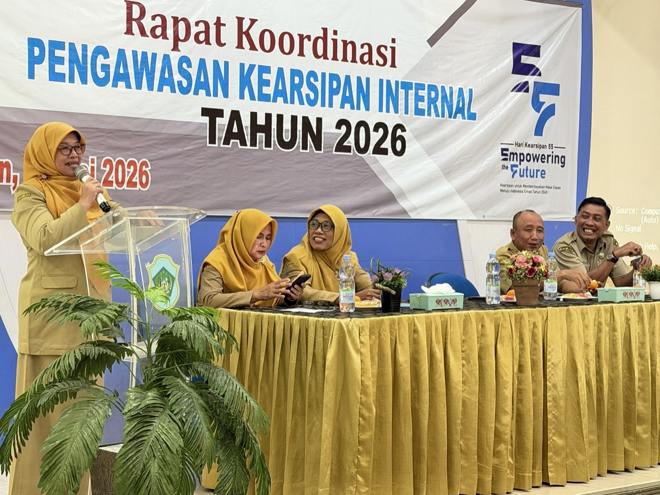 Foto: Arpusda Laksanakan Rapat Koordinasi dan Sosialisasi Instrumen Audit Sistem Kearsipan Internal (ASKI) Pengawasan Kearsipan Internal Tahun 2026