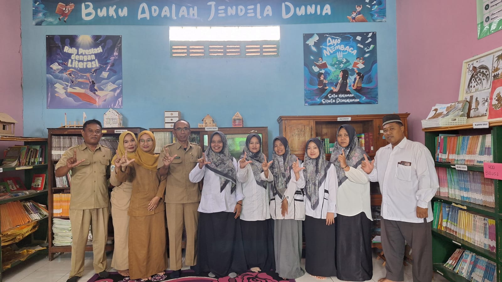 Foto: Perkuat Pengelolaan Perpustakaan Sesuai Snp, Tim Binapustaka Lakukan Visitasi Di Mis Tarbiyatus Shibyan Paciran