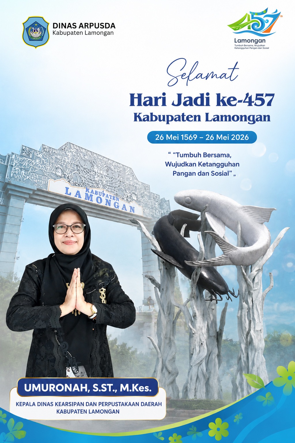 Foto: Selamat Hari Jadi ke-457 Kabupaten Lamongan