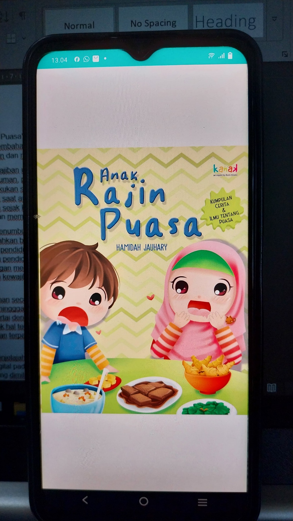 BACA BUKU DIGITAL ASYIK : ANAK RAJIN PUASA