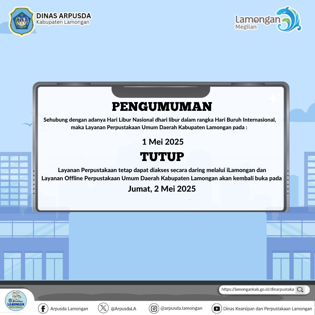 PENGUMUMAN LIBUR NASIONAL PERINGATAN HARI BURUH INTERNASIONAL 2025