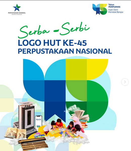 SERBA-SERBI LOGO HUT PERPUSNAS KE-45