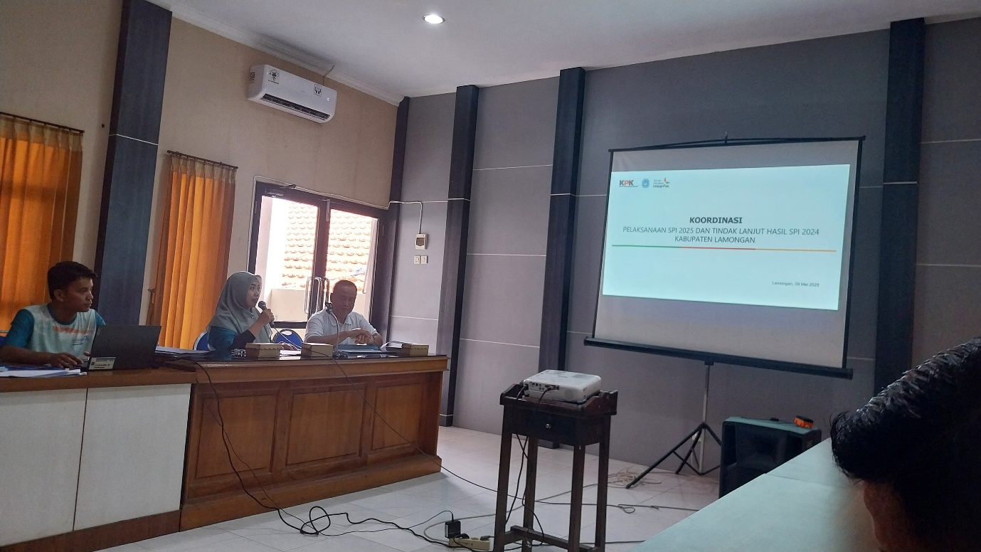 DINAS ARPUSDA IKUTI RAPAT KOORDINASI PELAKSANAAN SURVEI PENILAIAN INTEGRITAS (SPI) TAHUN 2025 DAN TINDAK LANJUT HASIL SURVEI PENILAIAN INTEGRITAS (SPI) 2024 KABUPATEN LAMONGAN