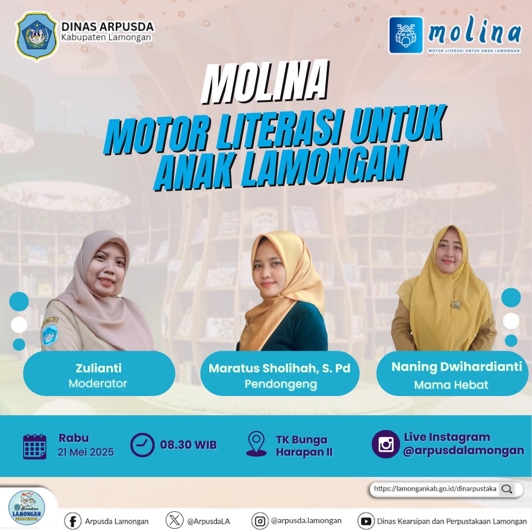MOLINA (Motor Literasi untuk Anak Lamongan) Bulan Mei 2025