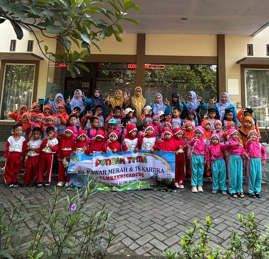 Foto: Dinas Arpusda Bangun Minat Baca dengan TK Kartika Tambakrigadung Kecamatan Lamongan