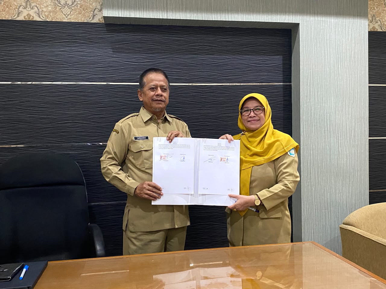 Foto: Perkuat Sinergi Literasi, Dinas Arpusda Lamongan Jalin Nota Kesepakatan Bersama dengan Dinas Pendidikan dan Kantor Kemenag Lamongan