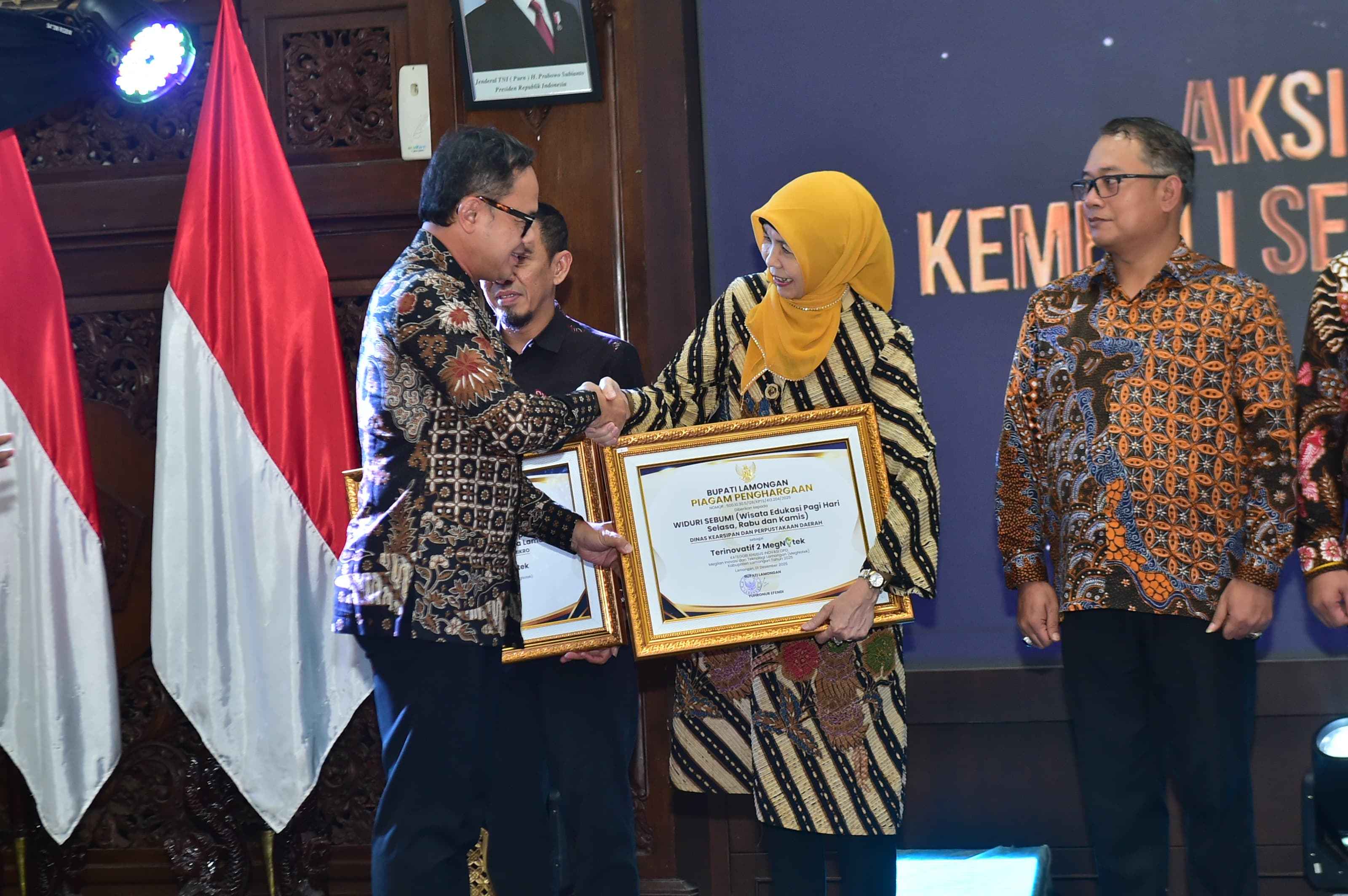 Foto: WIDURI SEBUMI BAWA ARPUSDA LAMONGAN RAIH JUARA 2 TERINOVATIF MEGNOTEK AWARD 2026