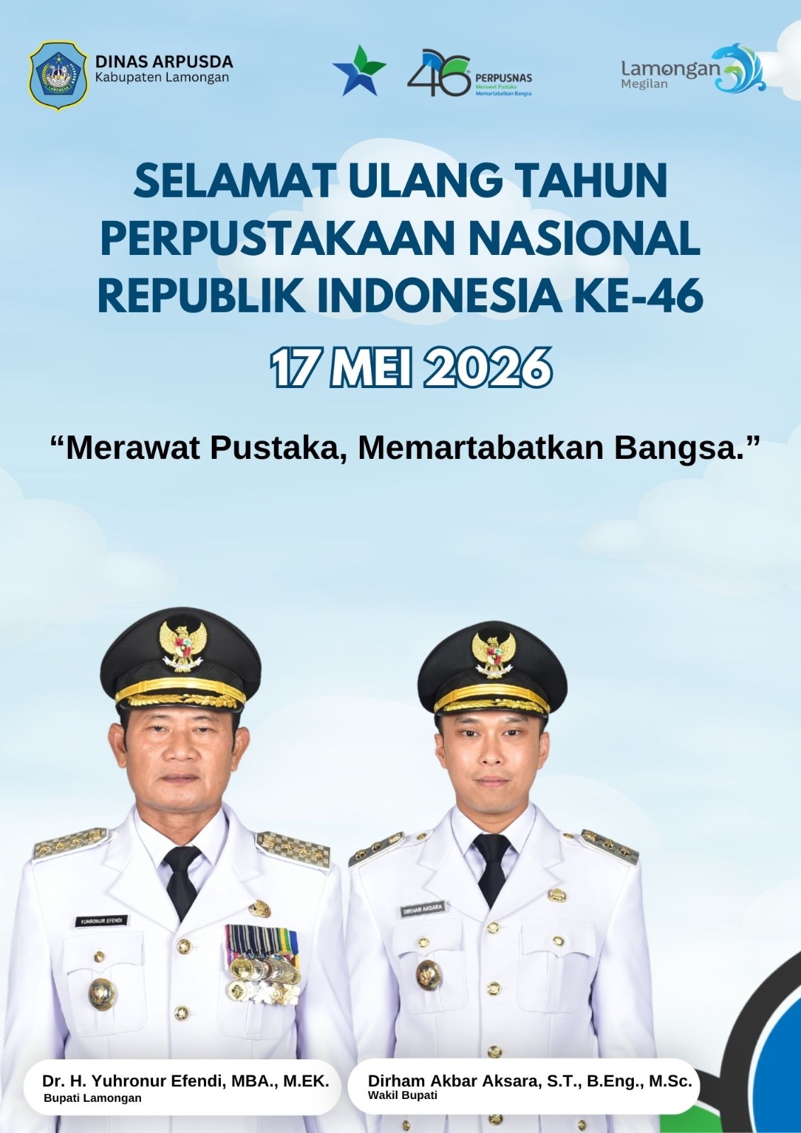 Foto: Selamat Ulang Tahun ke-46 Perpustakaan Nasional Republik Indonesia.