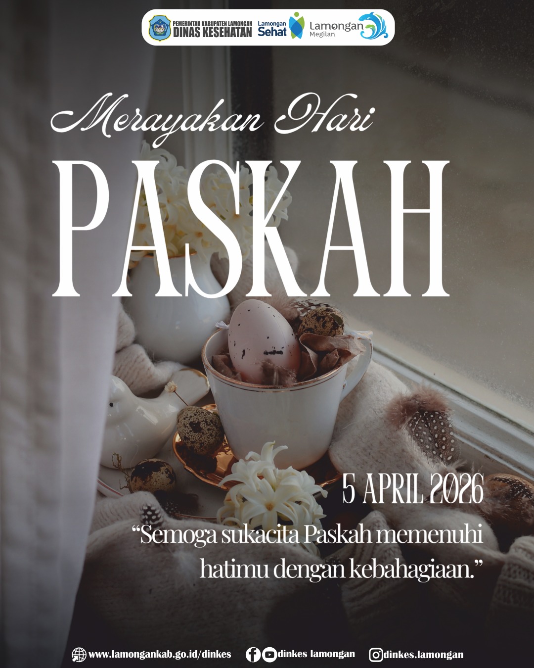 Foto: 🌿 Merayakan Paskah dengan Hati yang Damai, Selamat merayakan Hari PASKAH 2026.