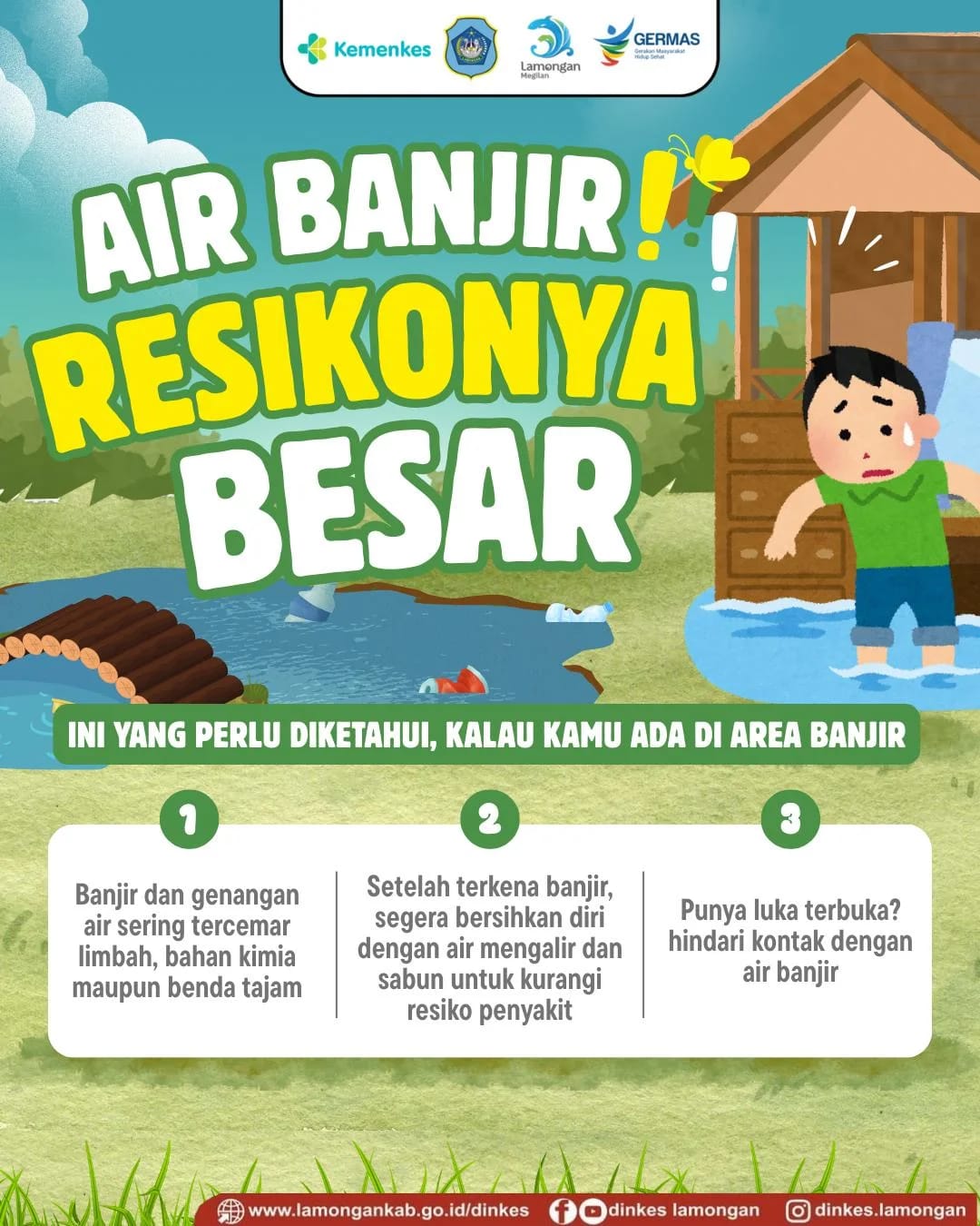 Foto: 🚨 AIR BANJIR KELIHATANNYA SEPELE, RISIKONYA BISA BESAR! 🌊⚠️