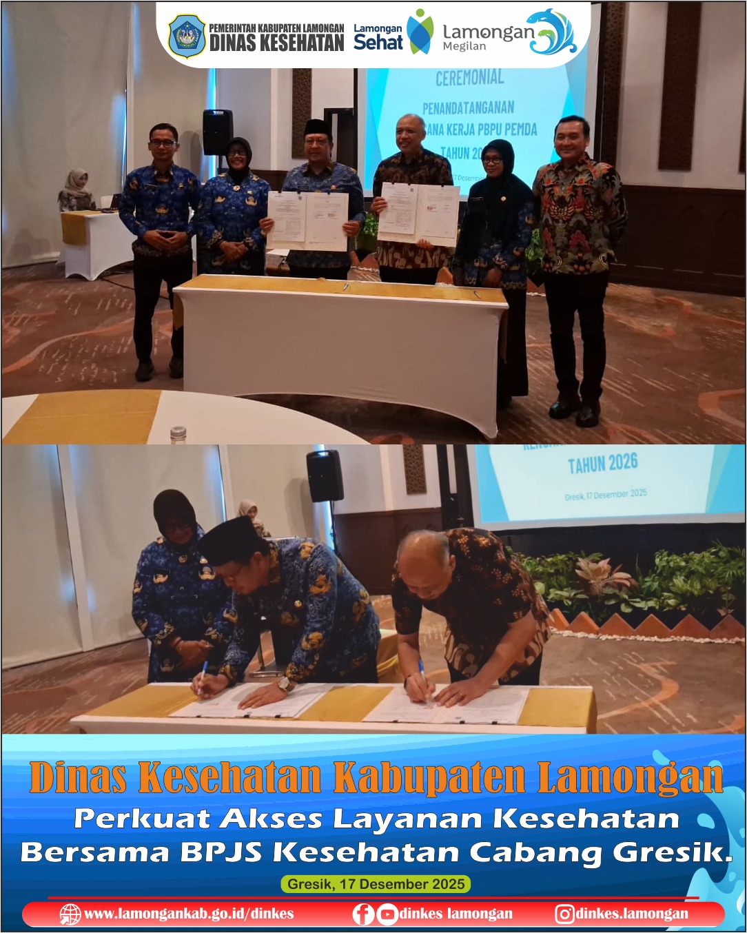 Foto: Dinkes Lamongan Perkuat Akses Layanan Kesehatan Bersama BPJS Kesehatan.!