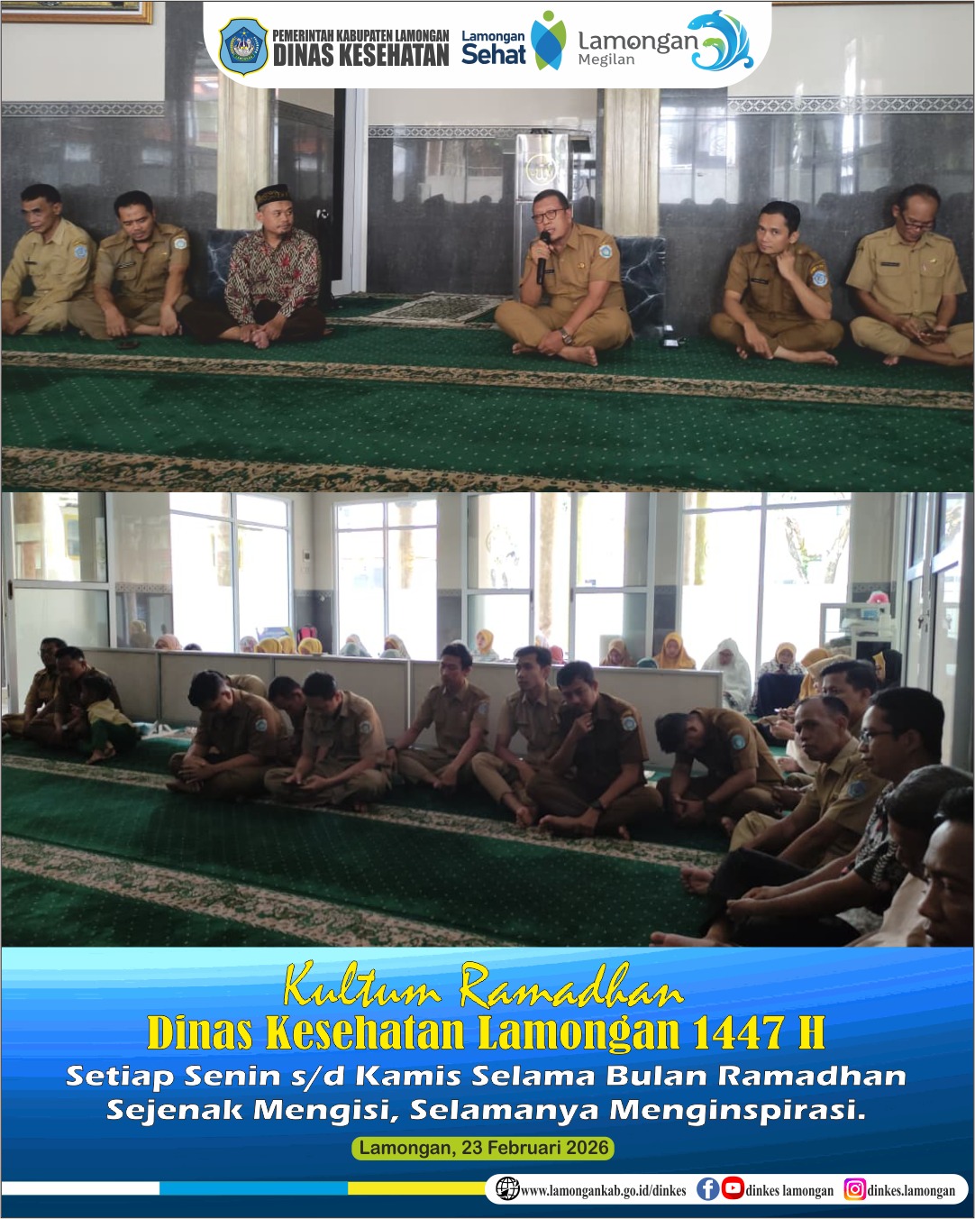 Foto: 🌙 Kultum Ramadhan Dinkes Lamongan 1447 H – Sejenak Mengisi, Selamanya Menginspirasi