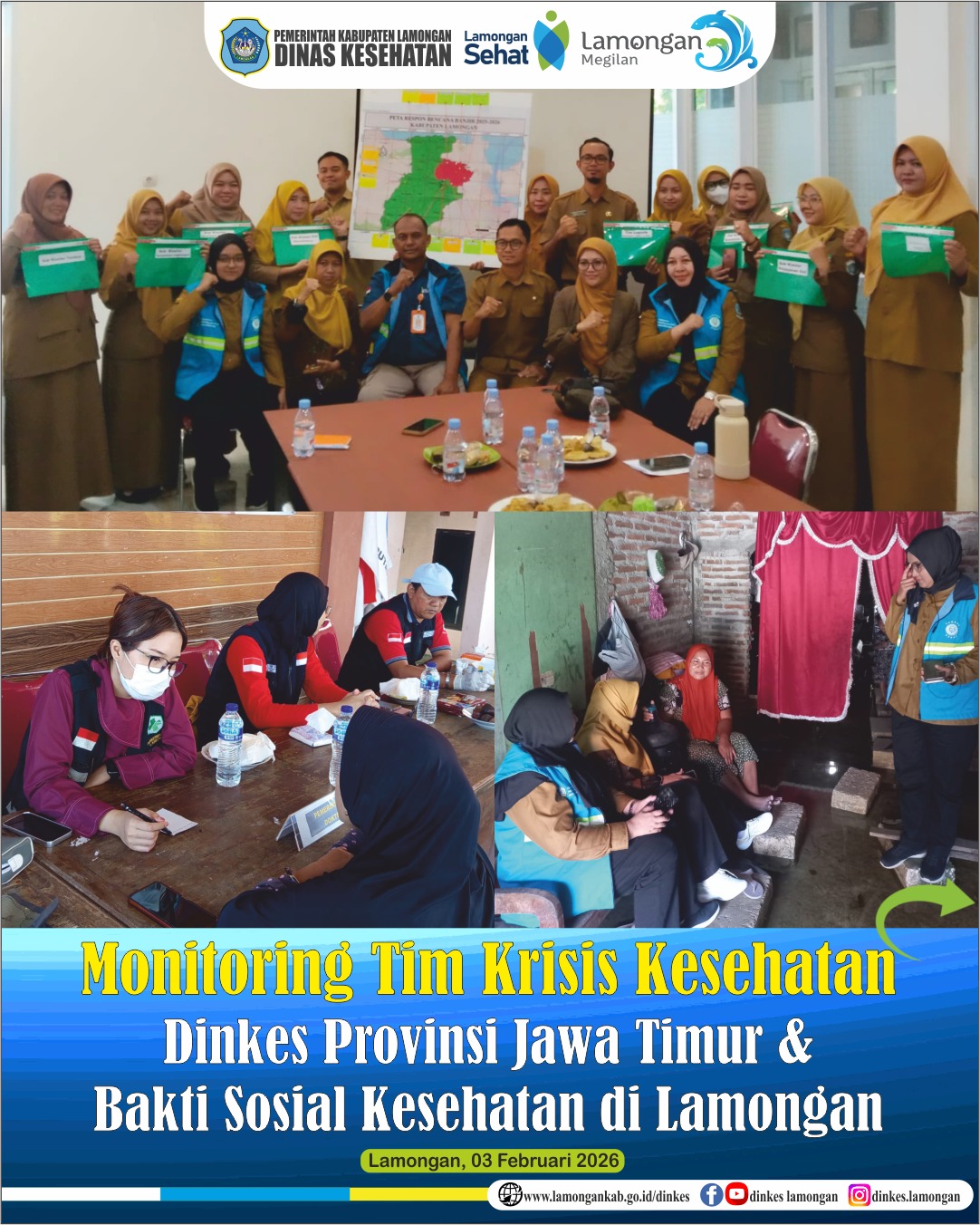 🩺 Monitoring Tim Krisis Kesehatan & Bakti Sosial di Lamongan.