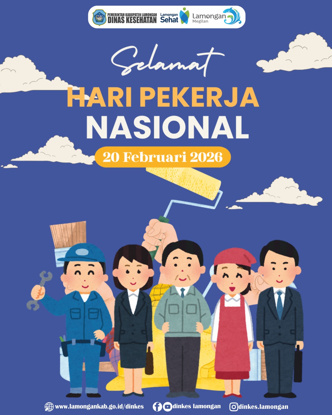 Foto: Sehat Bersama, Kuat Berkarya 💪 Selamat Hari Pekerja Nasional 2026.