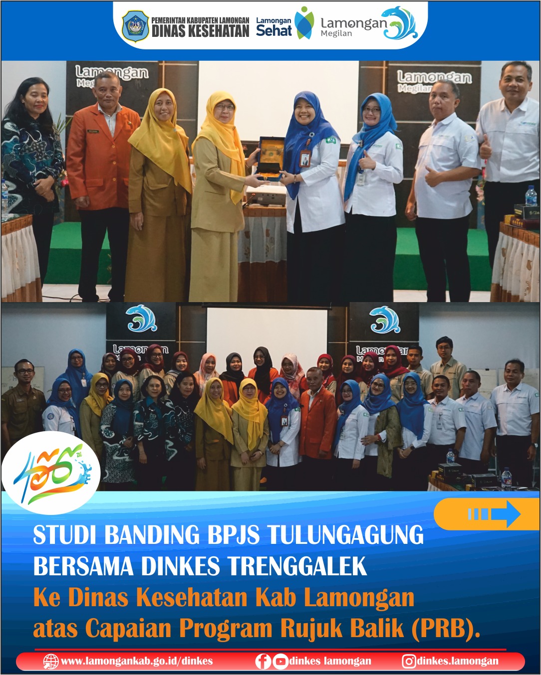 STUDI BANDING BPJS TULUNGAGUNG BERSAMA DINKES TRENGGALEK KE DINAS KESEHATAN KABUPATEN LAMONGAN.