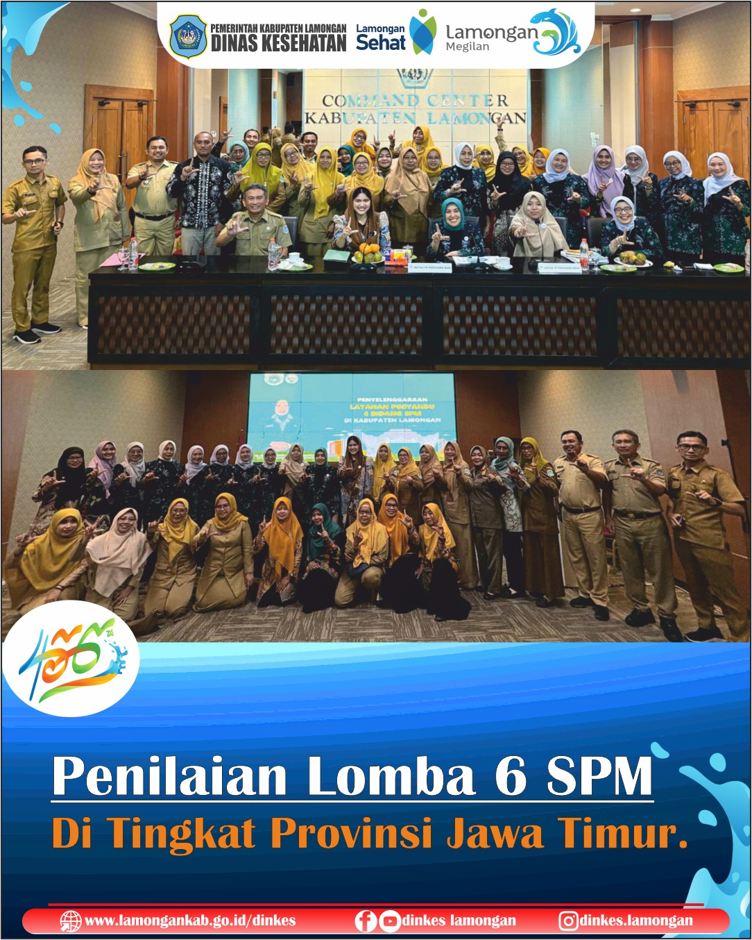 Penilaian Lomba Posyandu 6 SPM Tingkat Provinsi Jawa Timur