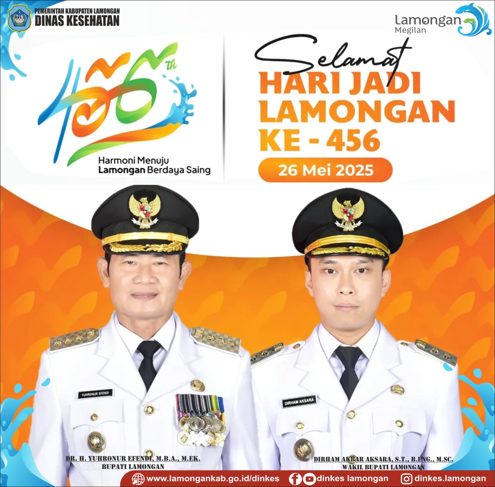Segenap keluarga besar Dinas Kesehatan Kabupaten Lamongan mengucapkan Selamat Hari Jadi Lamongan ...