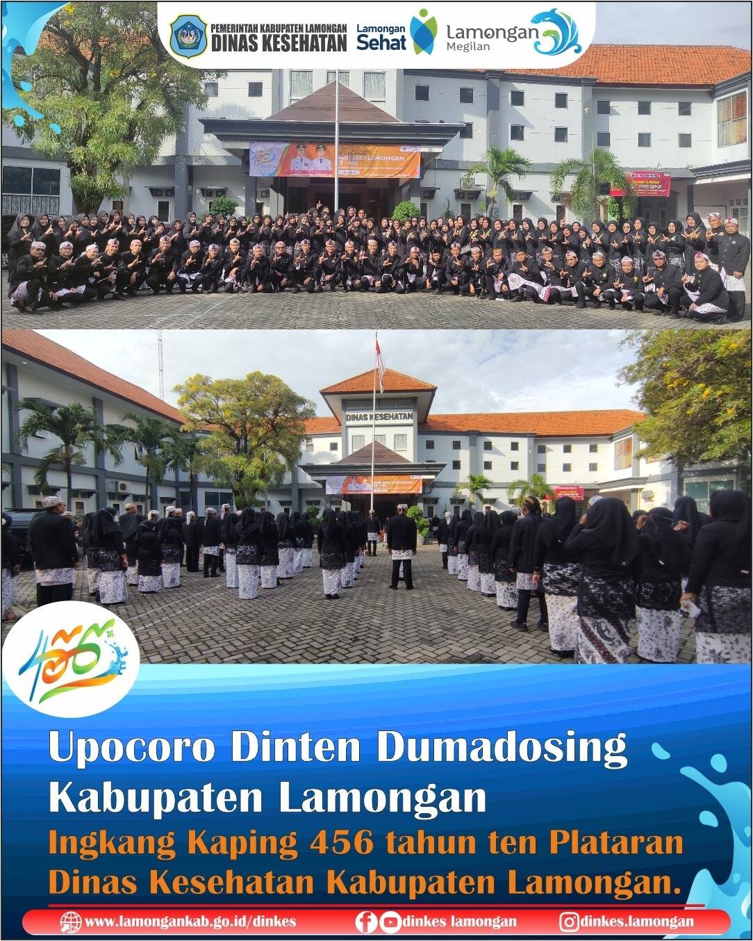 Upocoro Dinten Dumadosing Kab.Lamongan Ingkang Kaping 456 tahun ten Plataran Dinas Kesehatan, Sen...