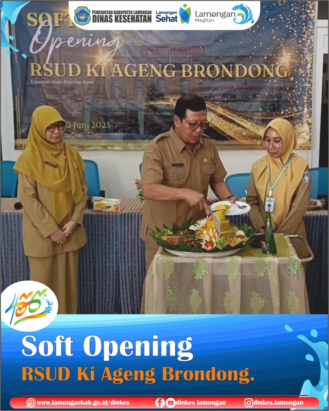 Soft Opening RSUD Ki Ageng Brondong Selasa 3 Juni 2025.